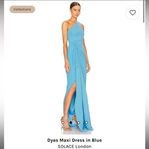 Solace London Dyas Maxi Dress in Blue
